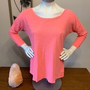 💎pink 3/4 sleeve Tee